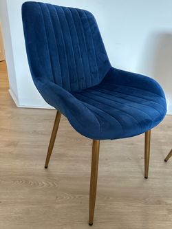 Set of 2 - 18.5” velvet chair