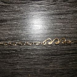 14 K Anklet