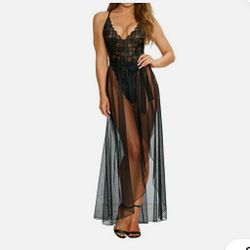 Lace Teddy And Skirt Set