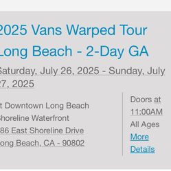 Warped Tour Long Beach. 