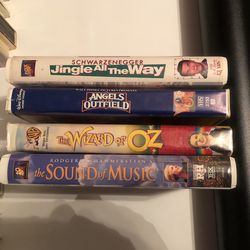 VHS, 4 for $10.00 or best offer.