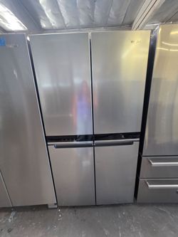 WHIRLPOOL 4 DOOR STAINLESS STEEL REFRIGERATOR