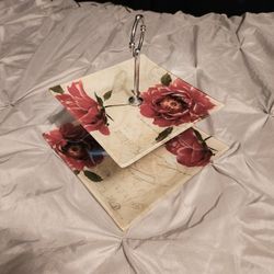 Pfaltzgaff Two Tiered Serving Tray