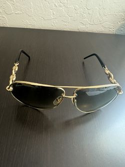 Gucci Sunglasses Aviator GG 4225/S WL4AE 63mm Gold Black for  display picture 1