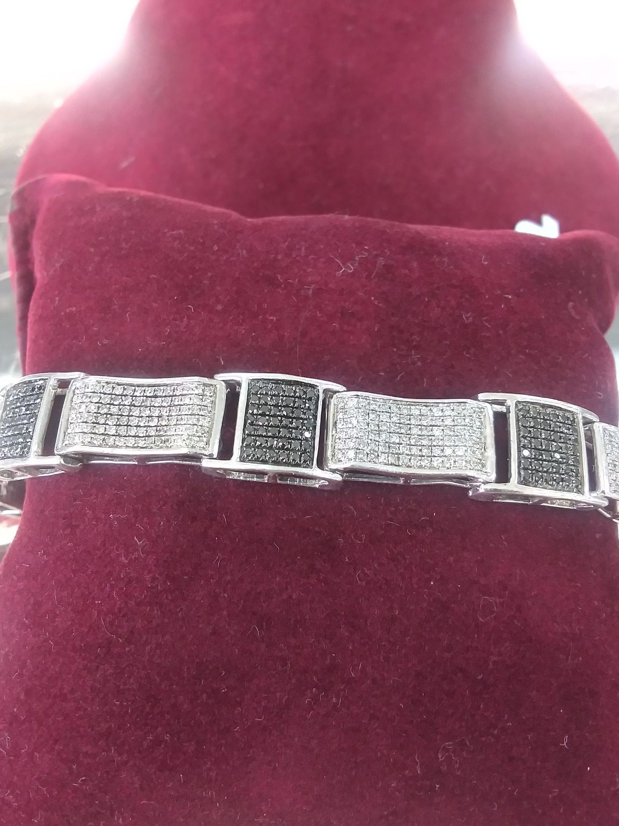 Mens silver bracelet