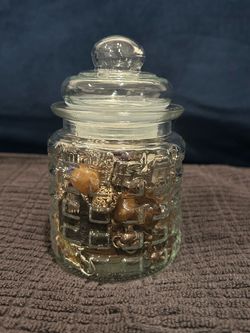 Small Glass Jar with Lid MYSTERY Jewelry Hual