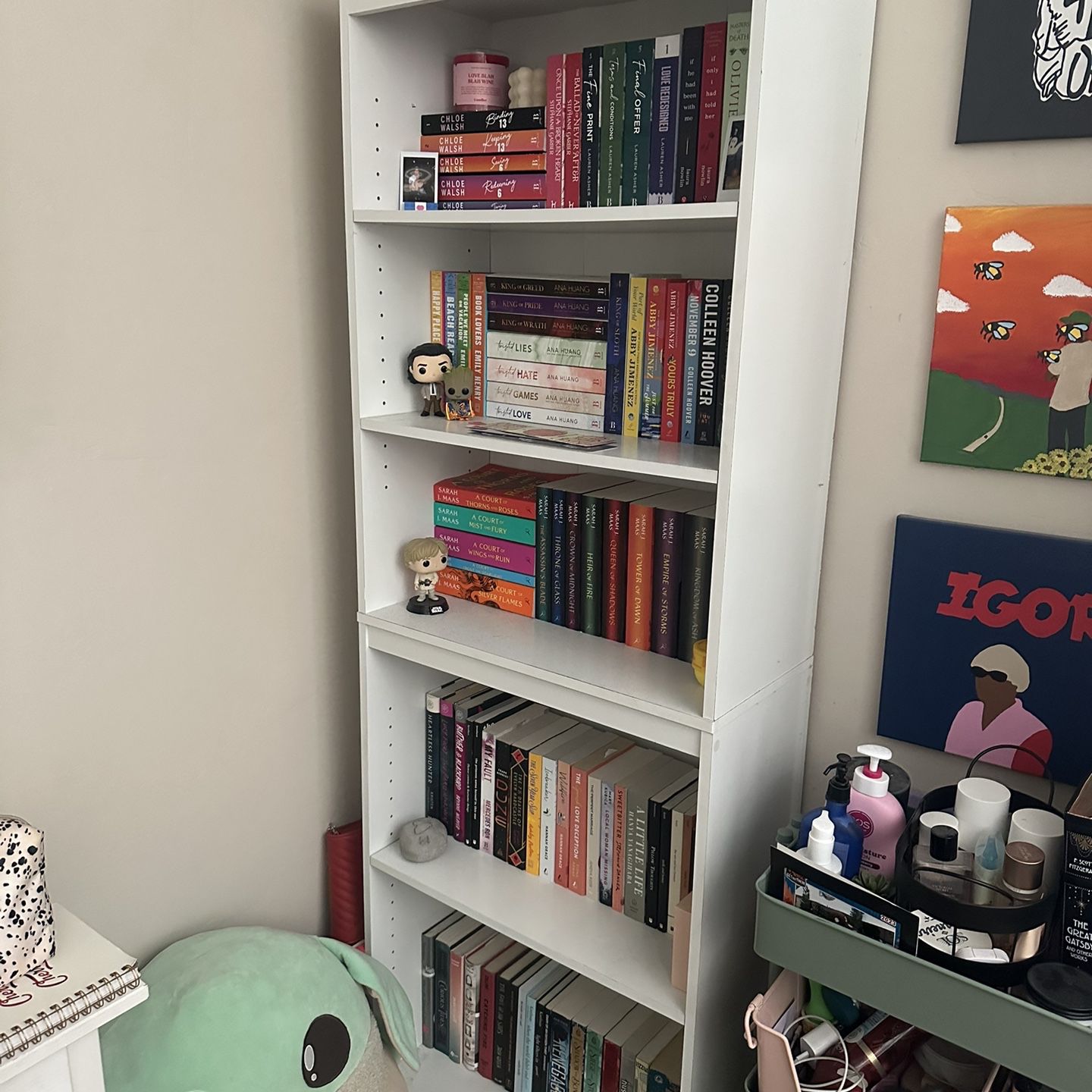2 Target Five Shelf Bookcases
