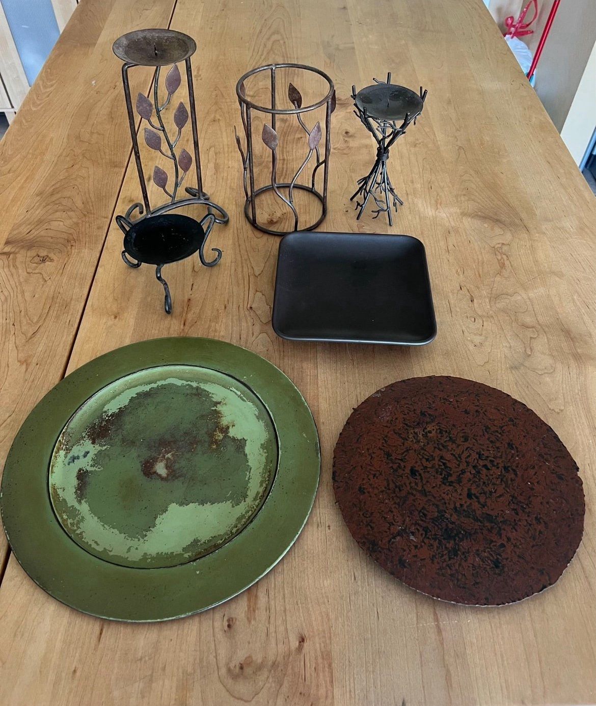 House Decorations Plates Candle Holders