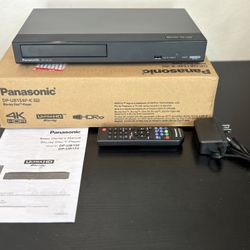 Panasonic DP-UB154P-K 4K Blu Ray Player Ultra HD Hi-Res Audio Black  Very lightly used tested & works!  The Panasonic DP-UB154P-K 4K Blu-ray Player is