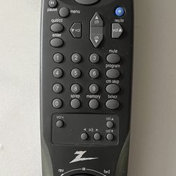 Zenith TV Remote Control MBR(contact info removed) VCR Cable DVD Spin Wheel  