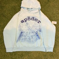 Light Blue V2 Spray Sp5der Hoodie