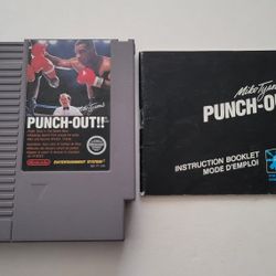 Mike Tyson's Punch Out (Nintendo NES, 1987) Cartridge & Manual Only! Very Good Cond! Works Perfectly!