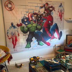 Custom Stretches Canvas - Marvel Super Heroes Wall Art
