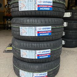 (4) - 235/50/17 Otani KC2000 Tires