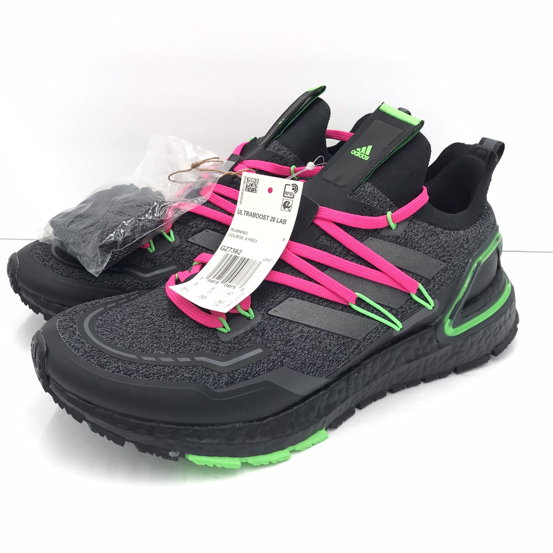 Adidas Ultra Boost 20 LAB Explorer “Night Metallic Lime” Running