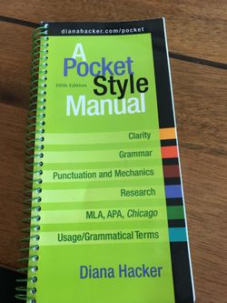 A pocket style Manual - college textbook
