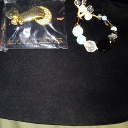 Cat Brooch & Bracelet 