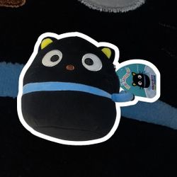 Super Soft & Huggable! Squishmallows Sanrio Chococat Blue Ribbon 25 cm Plush Teddy