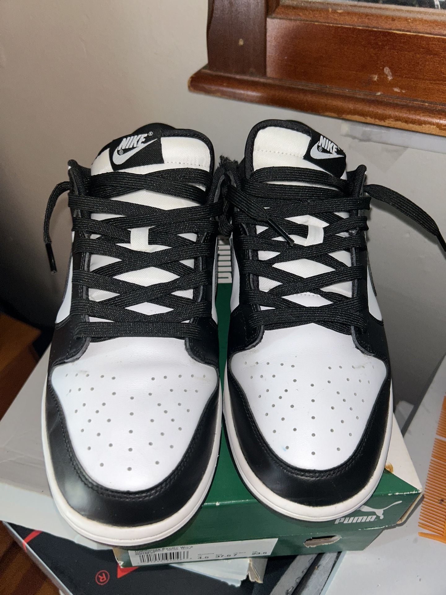 Panda Dunks 7/10 Sz 10 Og All Except Box
