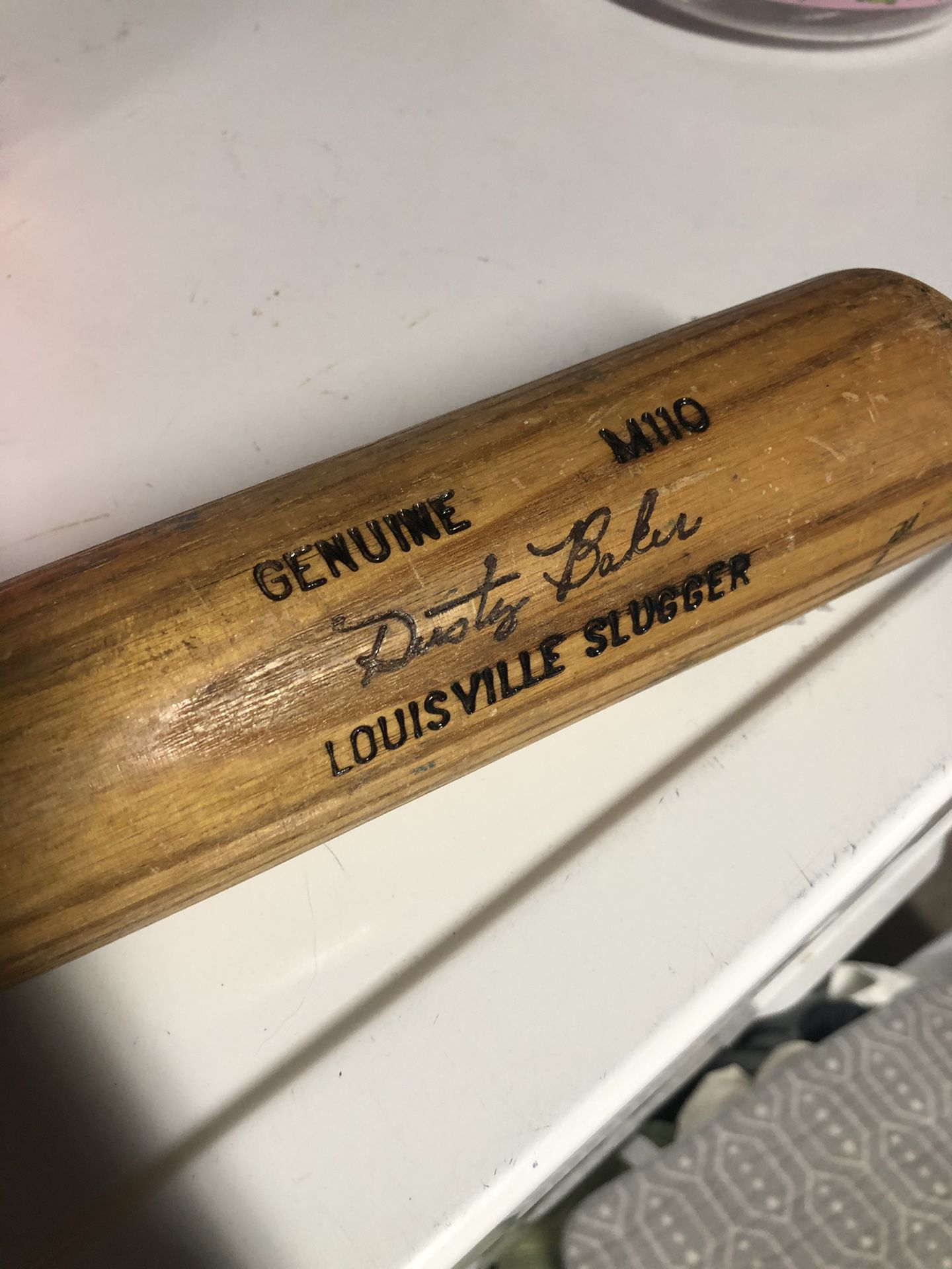 Dusty Baker Game Used Baseball Bat