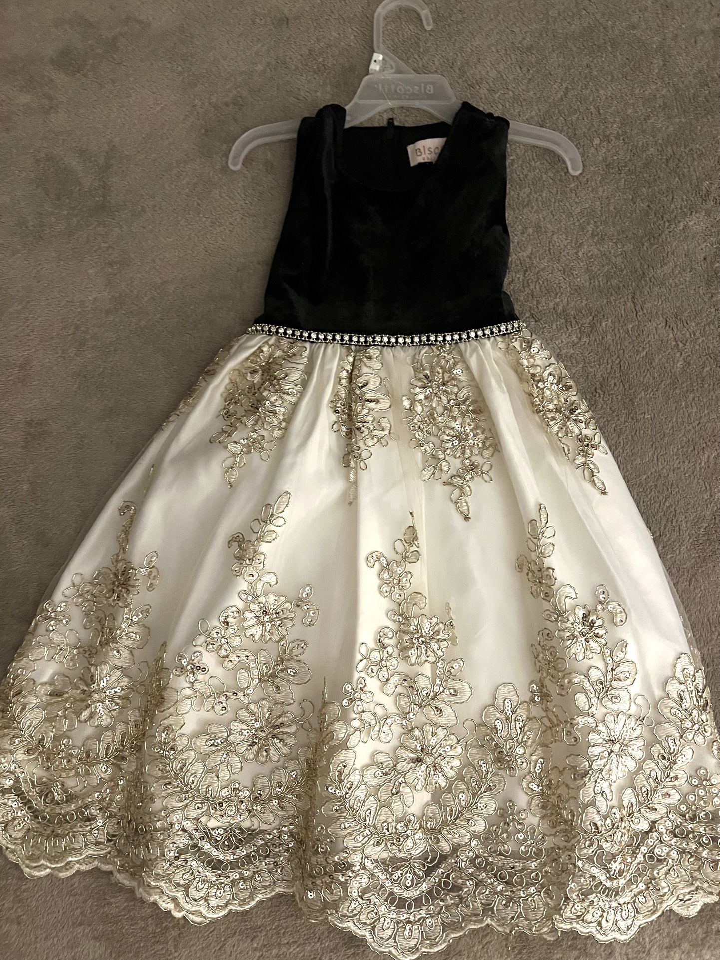 Black and Gold Christmas Dress