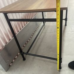 Iron Pipe Wood Writing Desk