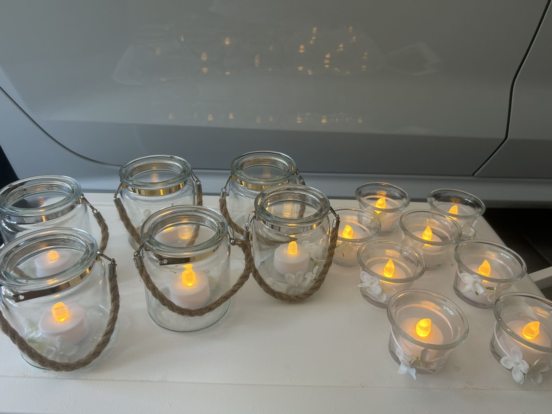 Candle Holders With Tea lights Flameless