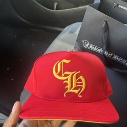 Chrome Hearts CH Silver Button Baseball Cap