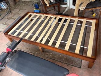 Twin size bed frame (wood)
