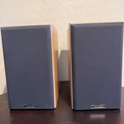 Vintage Mission MS-50 Stereo Bookshelf Speakers w/ Wood Cabinets