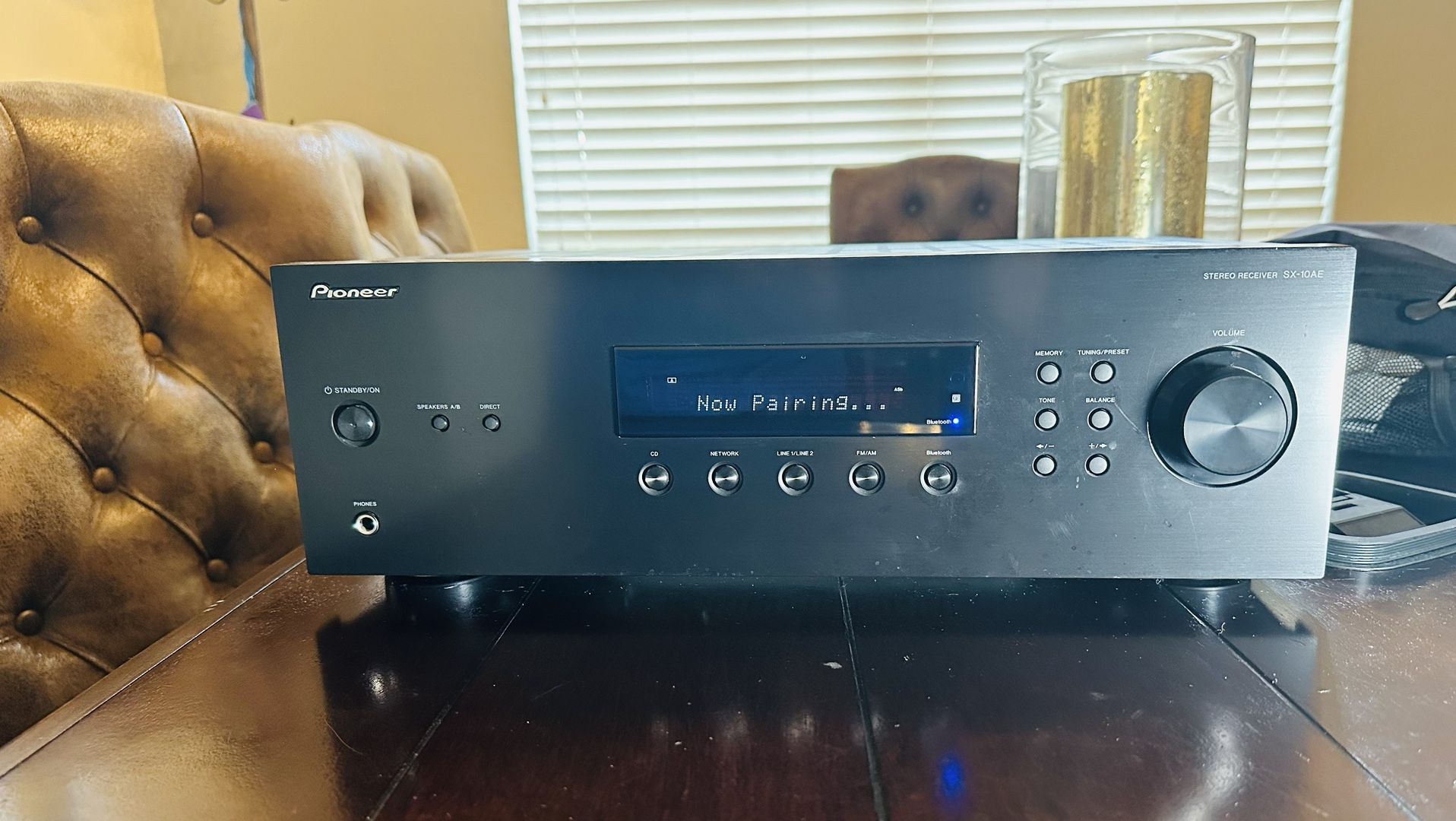 Pioneer SX-10AE Home Audio Stereo Receiver with Bluetooth Wireless Remote Bundle