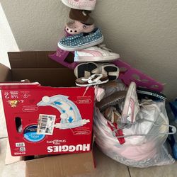 Boxes Of Shoes / Large Back Of Clothes 
