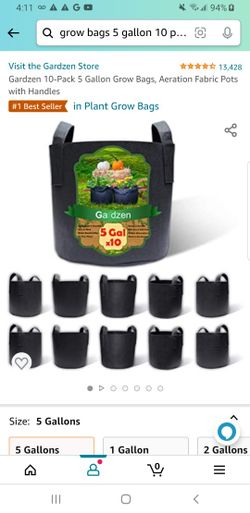 5 Gal Grow Bags (10)