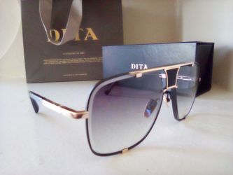 Dita Mach Five Authentic Gold Titanium Designer Luxury Sunglasses