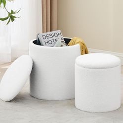 New Storage Ottoman Pouf Footstool 