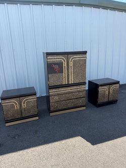 3 Piece Vintage Bedroom Furniture Set