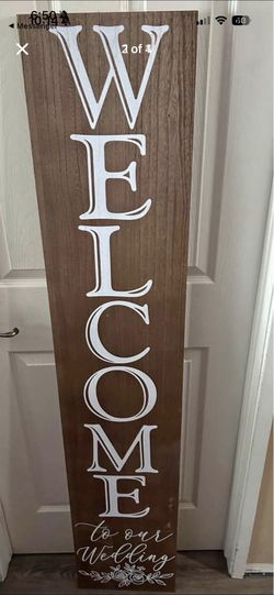 Welcome to our wedding sign
