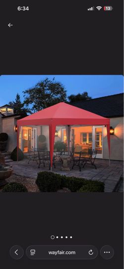 Brand New 10x10 Pink Canopy Steel Pop Up Tent
