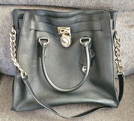 Michael Kors Hamilton Black Saffiano Leather Tote