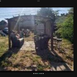 Gazebo and patio furniture all together for cheap $400