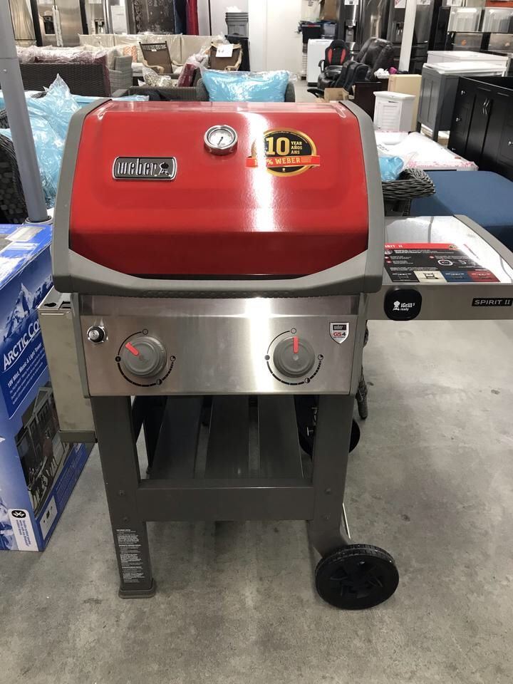 Weber Spirit II E-310 3-Burner Propane Gas Grill in Red