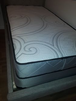 plush twin size mattress set $149.99 free delivery (Mattress and Boxsprings only)