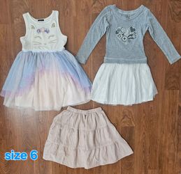 Girls' Dresses and Skirt - Size 6