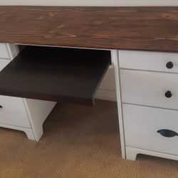Restored Farmhouse Desk with Drawers