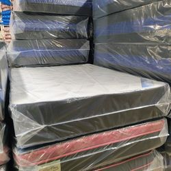 Queen Mattress & Double Sides And Box Spring - Available Delivery Today🚚