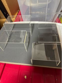 Assorted acrylic displays