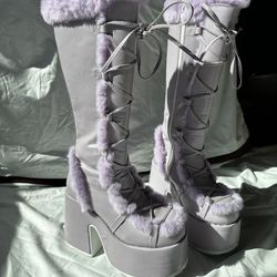Lavender Camel-311 Demonia Platform Boots