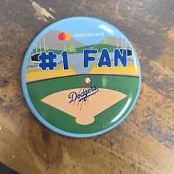 3 Inch Dodgers #1 Fan Pin