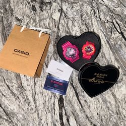 Casio G-Shock & Baby-G Limited Pink Lovers Watch Set