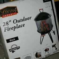 Living Accents 28" Outdoor Fireplace _ New In Box!